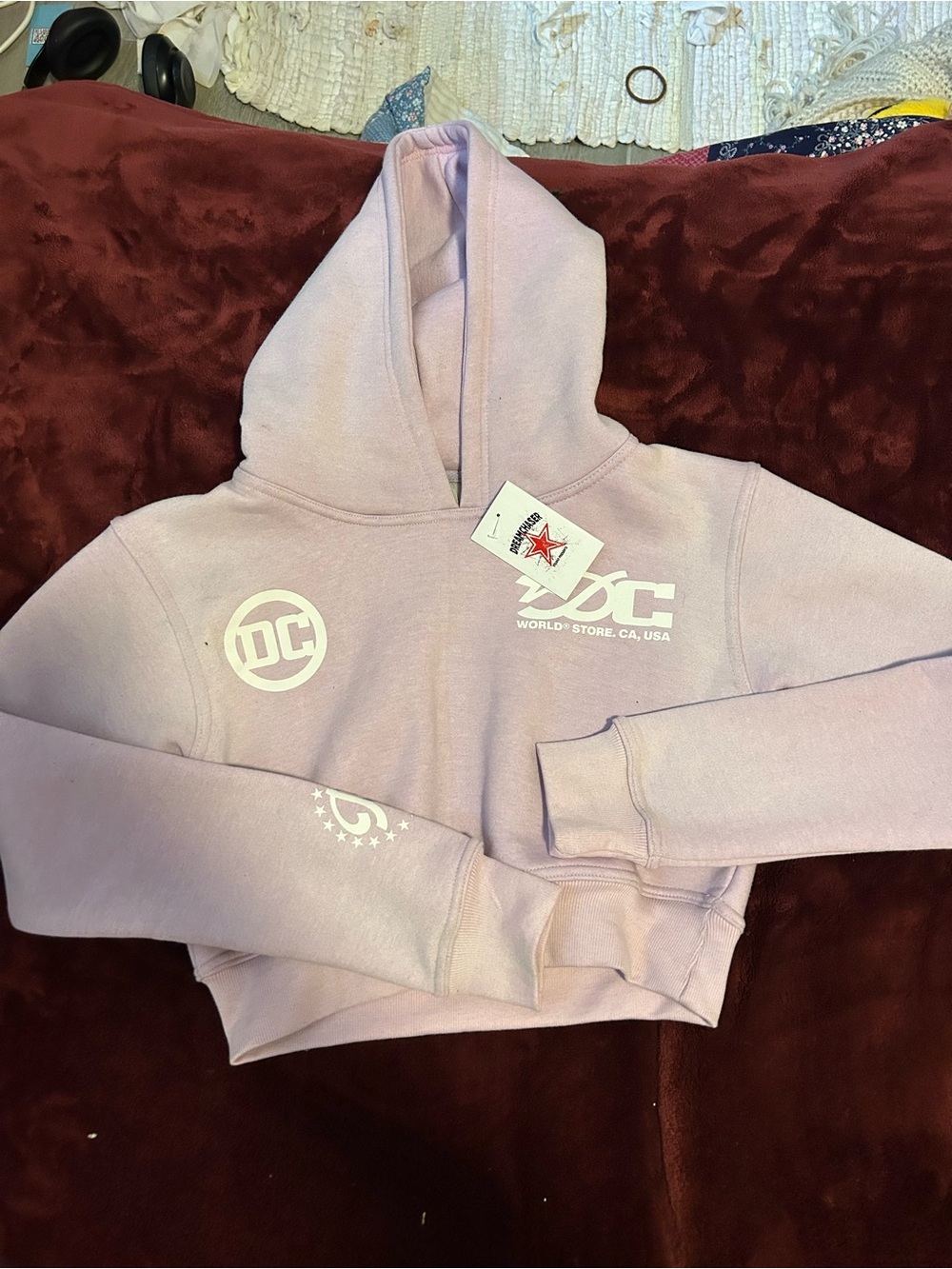 Women’s Pink Hoodie Tag